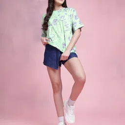 DressBerry Abstract Printed Oversized T-shirt image 2