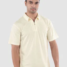 Beyoung Self Design Short Sleeves Polo Collar T-shirt-picture-27