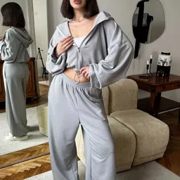 Mast & Harbour Hooded Sweatshirt With Trousers Co-Ords Set-picture-26