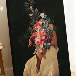 asian monk ROSES BLOOMED , SURREAL ART PRINTS image 4