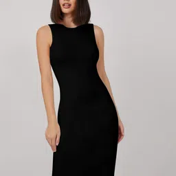 KERI PERRY Stretchable Slit Bodycon Midi Dress image 2