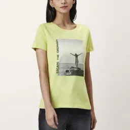 Honey by Pantaloons Green Cotton Printed T-Shirt-picture-16