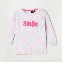 Juniors by Lifestyle Kids Multicolor Embroidered Full Sleeves Sweater-image-37