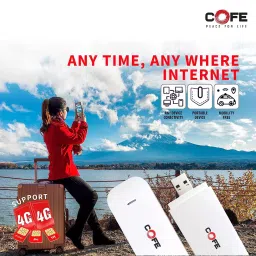 COFE CF-807 Wdiii High Speed Single-Band 4G Sim Support Wi-Fi Dongle (White) image 4