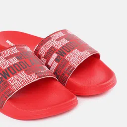 Woodland Men Typography Printed Sliders image 5