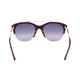 Tom Ford Women Half Rim UV Protected Round Sunglasses FT0517 55 69T image 5