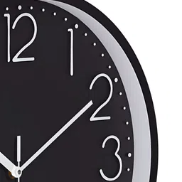 RANDOM Black & White Round Analogue OK To Wake Contemporary Foiling Wall Clock image 4