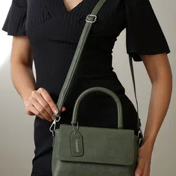 DressBerry PU Structured Sling Bag with Tasselled-picture-17