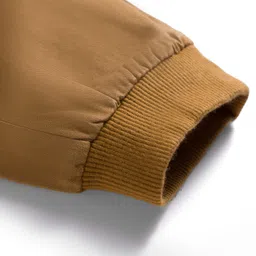 Little Kangaroos Twill Woven Full Length Solid Color Jeans - Khaki image 5