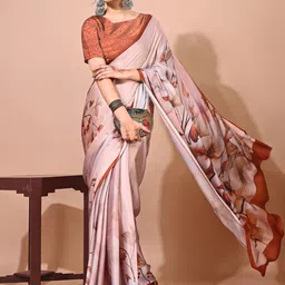 Avyay Creation Floral Georgette Banarasi Saree image 4