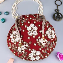 Anouk Embellished Potli Clutch-picture-31