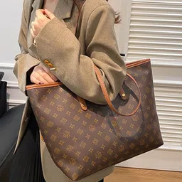 KPOP Printed PU Shopper Tote Bag-picture-19