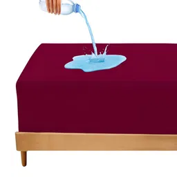 OyO Baby Maroon Terry Water Resistant Mattress Protector-picture-36