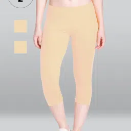 Lyra Tan Cotton Capris - Pack Of 2-picture-20