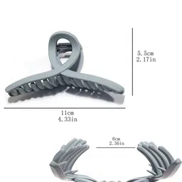 DailyObjects Women Set of 4 Matt Finished T-shapes Claw Clip Hair Accessory image 5