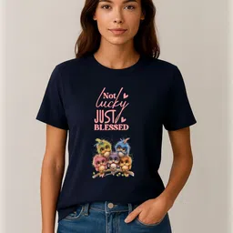 Anikmart Women Printed Pure Cotton T-shirt-image-97