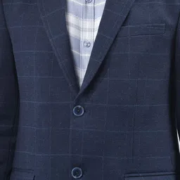 Crimsoune Club Checked Notched Lapel Single Breasted Blazer image 2
