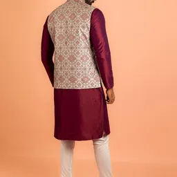 KISAH Jacquard Nehru Jacket image 5
