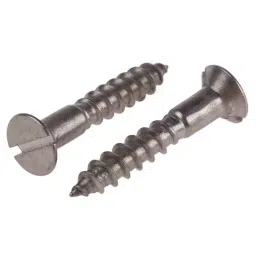 RS PRO Slot Countersunk Stainless Steel Wood Screw, A2 304, No. 10 Thread, 30mm Length (Pack of 50)-picture-29