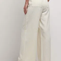 Marks & Spencer Women Regular Fit High-Rise Trouser image 3