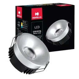 Havells 7 W Crysta Deco LED COB Light Silver 6000 K 55 mm Cut Out Diameter and 45 mm Height, LHEEBEPGUE1S007-image-59