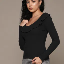 The Roadster Lifestyle Co. Scoop Neck Ribbed Top image 3