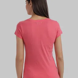 Parx Women Pink Typography Printed Extended Sleeves T-shirt image 4