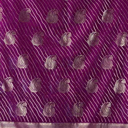 HERE&NOW Woven Design Pure Georgette Banarasi Saree image 5