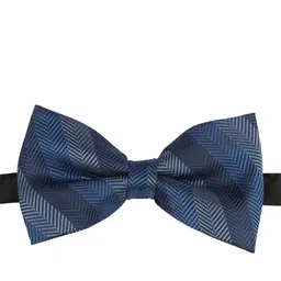 The Tie Hub Men Striped  Microfiber Bow Tie image 5