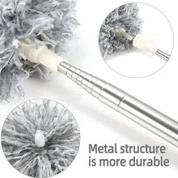 zarqito 2025 Fan Cleaner Brush with Long Rod Bendable extendable Duster for HomeCleaning Wet and Dry Duster Set image 4