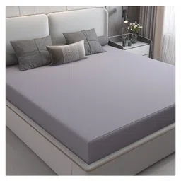 DREAM CARE Water Proof Lycra Stretchable Fitted Mattress Protector (Grey) image 3
