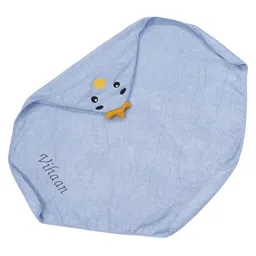 Chickaboo Super Soft  Bamboo Hooded Towel Birdie Buddy - Blue image 4