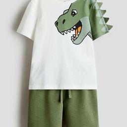 H&M Boys 2-Piece Printed Top & Shorts Set-picture-42