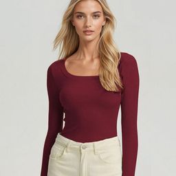 Stylecast X Kotty Women Ribbed Fitted Cotton Top-picture-17