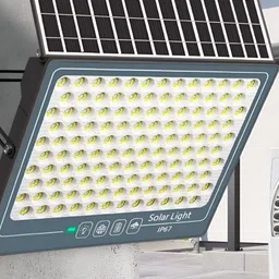 XERGY 100W Solar 270 LEDs Remote Dusk to Dawn Sensor Flood Light for Outdoor Use-picture-39