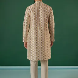 Anouk Men Geometric Sequinned Kurta image 5