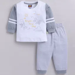 Nottie Planet Boys Printed T-shirt with Trousers-image-95