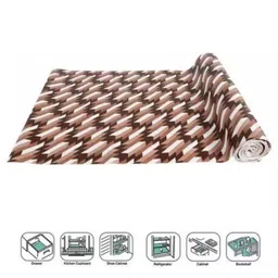 Mopak Decor Brown Set of 1 Regular Shelf Liner Organisers image 3