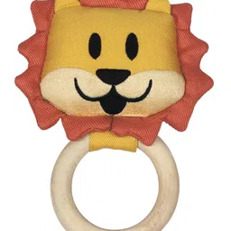 LY'L-SUN Neem Wood Teether cum Rattle Toy for Babies, 100% Natural & Safe Teething Relief, Infant Baby Toy , Eco-Friendly & Non-Toxic, Lion Toy for Kids, Color - Brown-picture-22