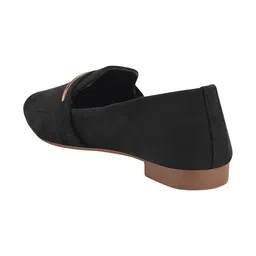 Shoetopia Metal Strip Detailed Ballerinas - Black image 3
