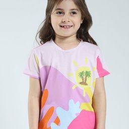 Monte Carlo Girls Abstract Printed Regular Top-image-72