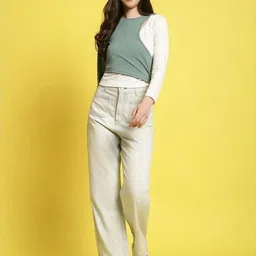 The Roadster Lifestyle Co. Women Round Neck Full Sleeves Fitted Tops image 2