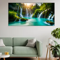 nestroots Green & White 1 Piece Canvas Other Wall Paintings-picture-37