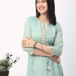 R&B Floral Print Fit & Flare Dress-picture-30