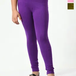 KAYU Girls Pack Of 3 Ankle-Length Leggings-picture-52