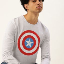 Kook N Keech Men White Captain America Printed Sweatshirt-picture-29
