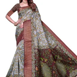 PARVOTSAV Multi Polyester Saree image 2
