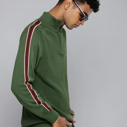 Levis Pure Cotton Striped Pullover Sweaters image 1