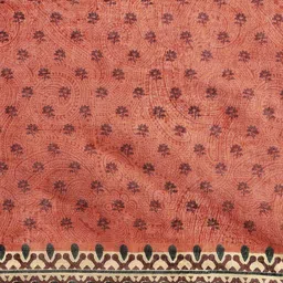 SHANVIKA Floral Pure Cotton Block Print Saree image 4