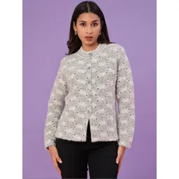 V-Mart Women Cardigan with Fuzzy Detail-picture-31